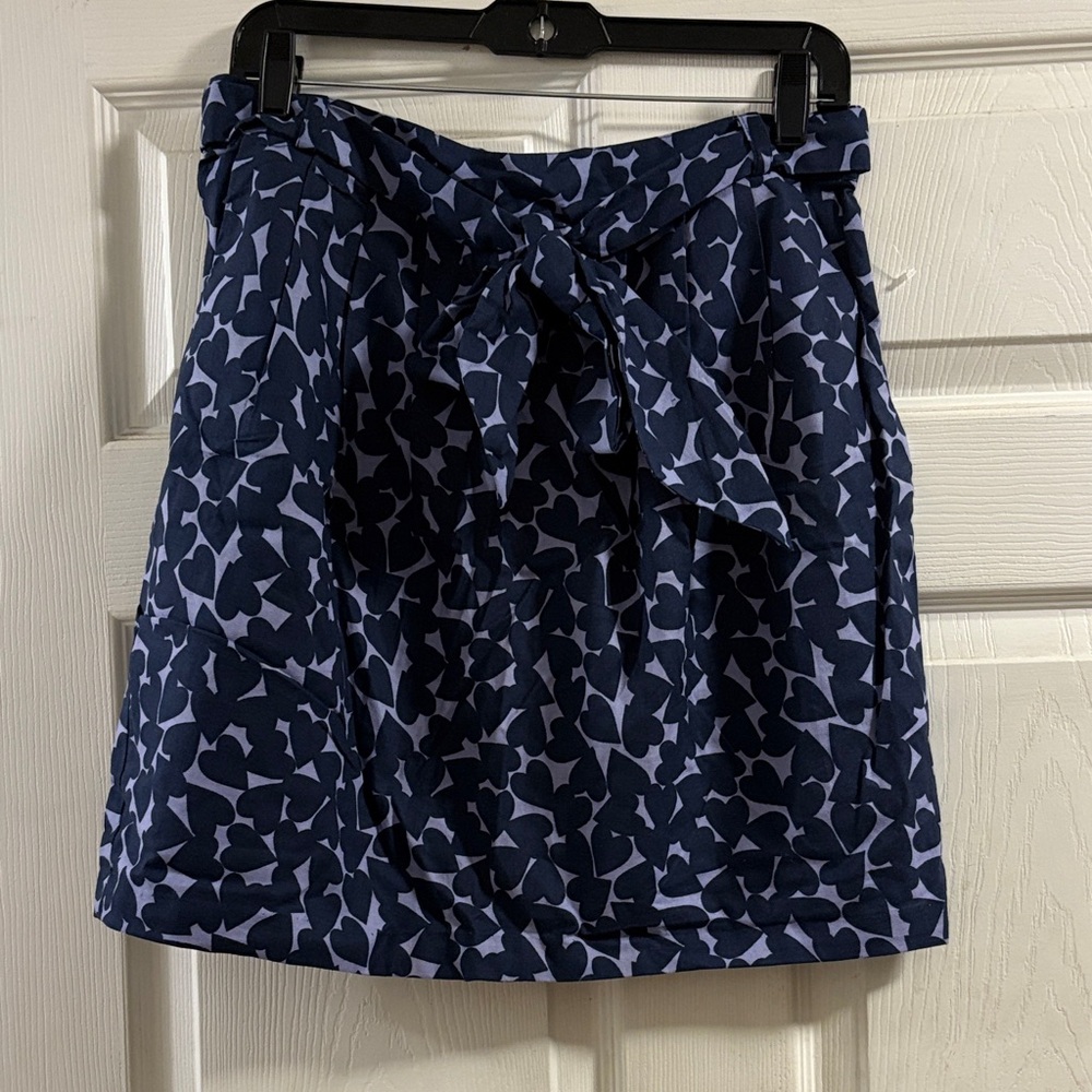 H&M Navy Blue Heart Patterned Women's Skirt